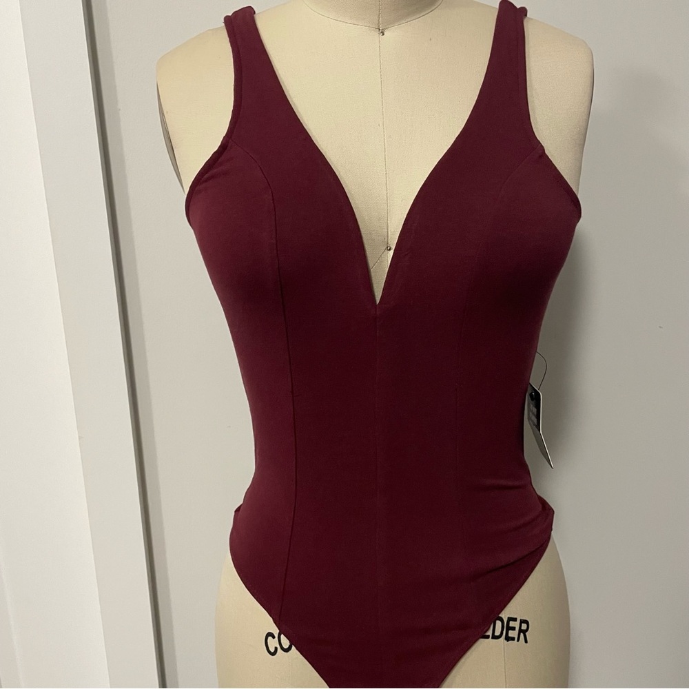 Express One Eleven V-Wire Thong Bodysuit